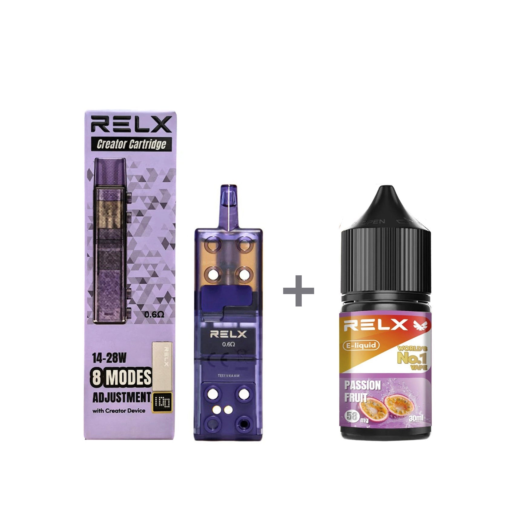 正品悦刻三代积木空弹烟油套餐(5ml容积RELX空弹+30ml正品RELX E-liquid)
