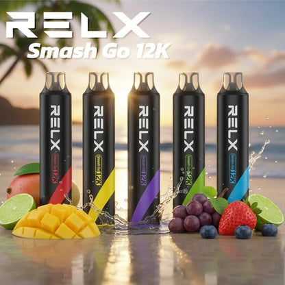 正品悦刻黑条RELX SMASH GO 12K时尚12000口人体工程学烟嘴大容量一次性电子烟-多口味可选